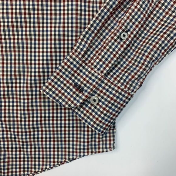 Untuckit Mirassou Dress Shirt Mens M Medium Button Up Multi Gingham Checkered - Picture 3 of 11